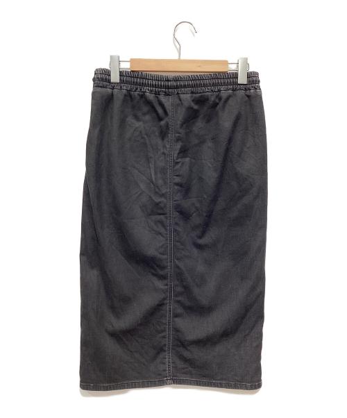 DIESEL（ディーゼル）DIESEL (ディーゼル) デニムスウェットスカート ブラック サイズ:XSの古着・服飾アイテム