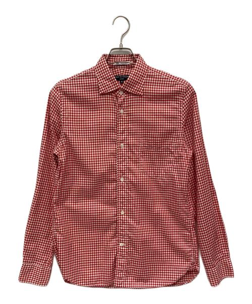 COMME des GARCONS HOMME（コムデギャルソン オム）COMME des GARCONS HOMME (コムデギャルソン オム) ギンガムチェックシャツ レッド サイズ:Sの古着・服飾アイテム