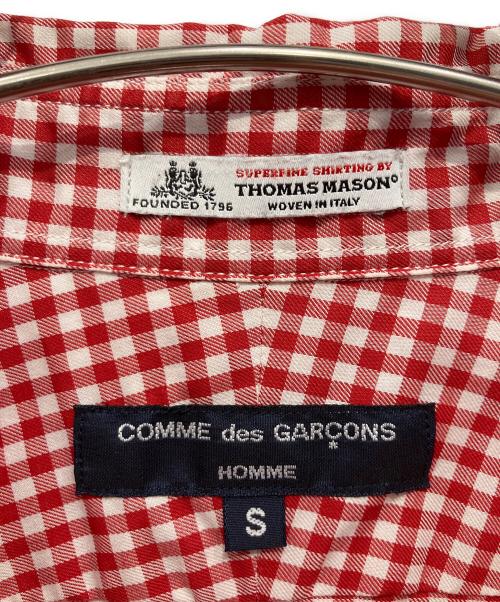 COMME des GARCONS HOMME（コムデギャルソン オム）COMME des GARCONS HOMME (コムデギャルソン オム) ギンガムチェックシャツ レッド サイズ:Sの古着・服飾アイテム