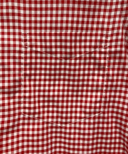 COMME des GARCONS HOMME（コムデギャルソン オム）COMME des GARCONS HOMME (コムデギャルソン オム) ギンガムチェックシャツ レッド サイズ:Sの古着・服飾アイテム