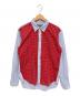 COMME des GARCONS HOMME DEUX（コムデギャルソン オム ドゥ）の古着「長袖シャツ」｜ブルー×レッド