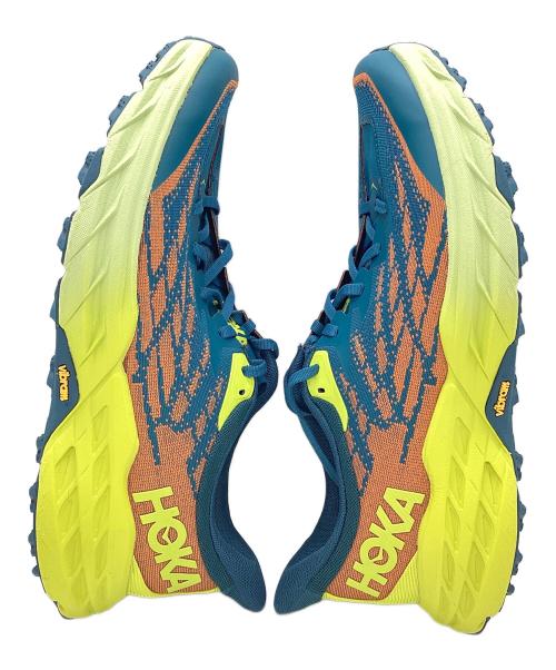 HOKAONEONE（ホカオネオネ）HOKAONEONE (ホカオネオネ) speed goat 5 ブルー×イエロー サイズ:28.5cmの古着・服飾アイテム