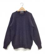 AURALEEオーラリー）の古着「CAMEL WOOL MIX KNIT P/O」｜ブラック