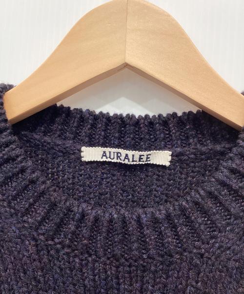 AURALEE（オーラリー）AURALEE (オーラリー) CAMEL WOOL MIX KNIT P/O ブラック サイズ:SIZE3の古着・服飾アイテム