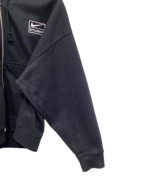 stussy（ステューシー）stussy (ステューシー) NIKE (ナイキ) ジップパーカー ブラック サイズ:Lの古着・服飾アイテム
