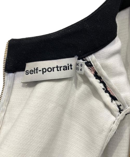 SELF PORTRAIT（セルフ ポートレイト）SELF PORTRAIT (セルフ ポートレイト) レースワンピース ブラック×ホワイト サイズ:UK8の古着・服飾アイテム