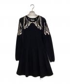 RED VALENTINOレッドヴァレンティノ）の古着「ニットワンピース」｜ブラック