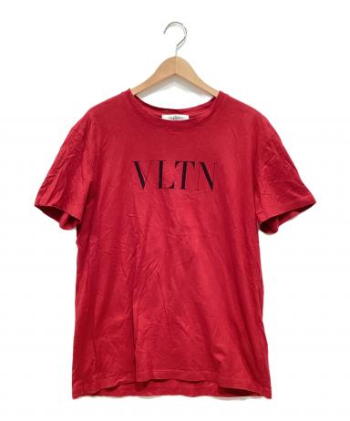 VALENTINO(ヴァレンティノ)VLTN ロゴ Tシャツ レッド Sサイズ赤 中古・古着通販】VALENTINO (ヴァレンティノ) Tシャツ レッド サイズ:S