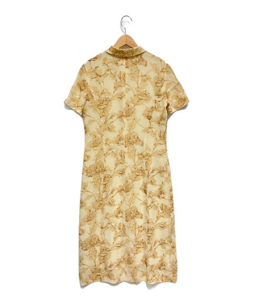 Burberry's（バーバリー）Burberry's (バーバリーズ) シャツワンピース イエロー サイズ:40の古着・服飾アイテム