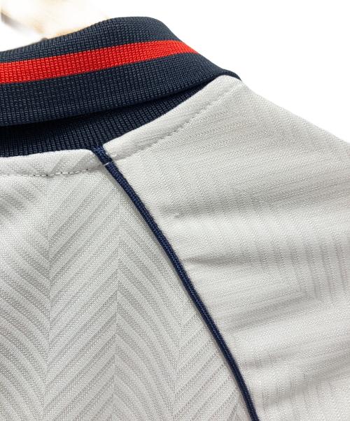 AFB（エーエフビー）AFB (エーエフビー) ゲームシャツ ホワイト×ネイビー サイズ:Lの古着・服飾アイテム