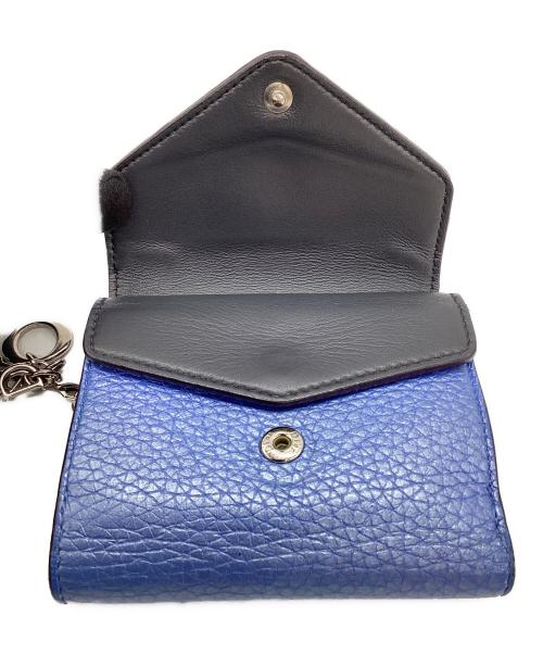 Christian Dior（クリスチャン ディオール）Christian Dior (クリスチャン ディオール) 3つ折り財布 ブルーの古着・服飾アイテム