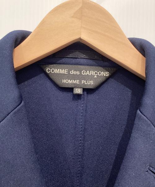 COMME des GARCONS HOMME PLUS（コムデギャルソンオムプリュス）COMME des GARCONS HOMME PLUS (コムデギャルソンオムプリュス) テーラードジャケット ネイビー×ブラウン サイズ:XSの古着・服飾アイテム
