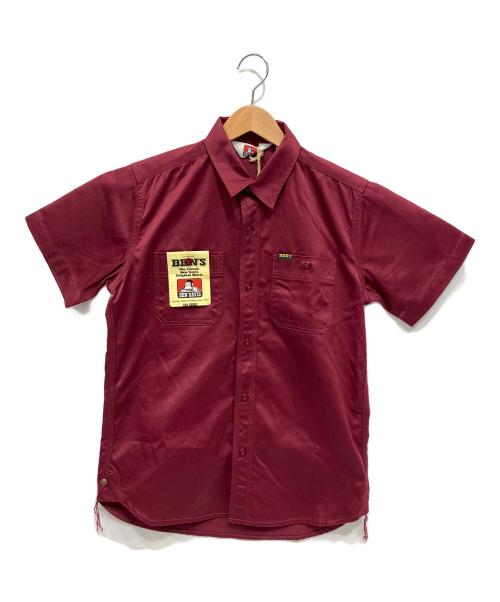 BEN DAVIS（ベンデイビス）BEN DAVIS (ベンデイビス) ワークシャツ ワインレッド サイズ:S 未使用品の古着・服飾アイテム