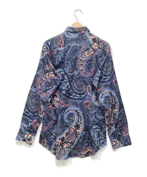 ETRO（エトロ）ETRO (エトロ) ペイズリー柄シャツ ネイビー×レッド サイズ:Mの古着・服飾アイテム
