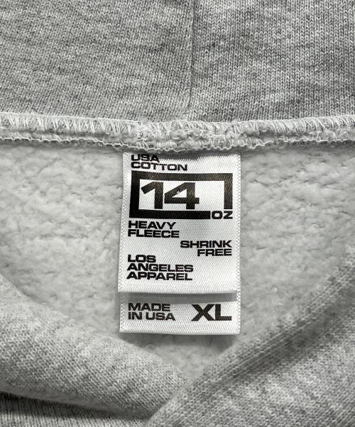 LOS ANGELES APPAREL（ロサンゼルスアパレル）LOS ANGELES APPAREL (ロサンゼルスアパレル) プルオーバーパーカー グレー サイズ:XLの古着・服飾アイテム
