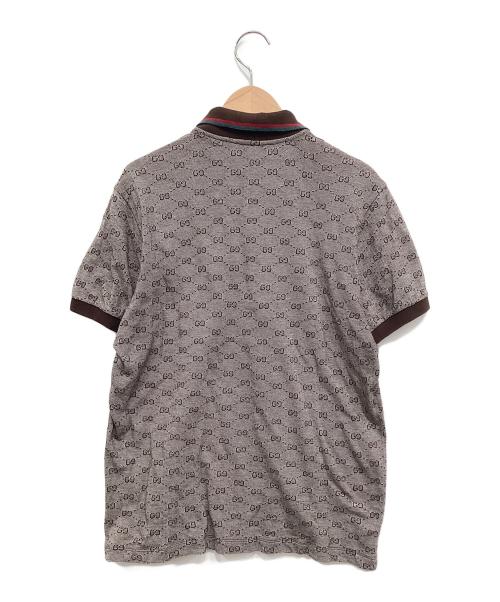GUCCI（グッチ）GUCCI (グッチ) ポロシャツ ブラウン サイズ:Mの古着・服飾アイテム