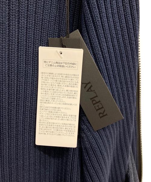 REPLAY（リプレイ）REPLAY (リプレイ) ニットジャケット ネイビー サイズ:Sの古着・服飾アイテム