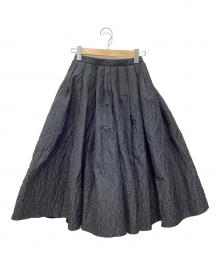 cygne（シーニュ）の古着「ジャガードボリュームスカート」｜ブラック