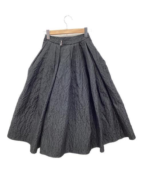 cygne（シーニュ）cygne (シーニュ) ジャガードボリュームスカート ブラックの古着・服飾アイテム