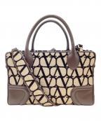 VALENTINO GARAVANIヴァレンティノ・ガラヴァーニ）の古着「2WAYバッグ」｜ベージュ×ブラック