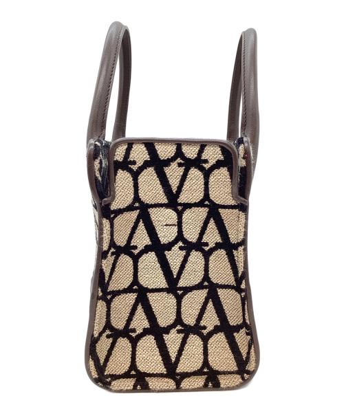 VALENTINO GARAVANI（ヴァレンティノ・ガラヴァーニ）VALENTINO GARAVANI (ヴァレンティノ・ガラヴァーニ) 2WAYバッグ ベージュ×ブラックの古着・服飾アイテム