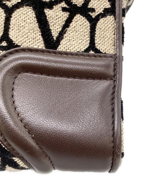 VALENTINO GARAVANI（ヴァレンティノ・ガラヴァーニ）VALENTINO GARAVANI (ヴァレンティノ・ガラヴァーニ) 2WAYバッグ ベージュ×ブラックの古着・服飾アイテム