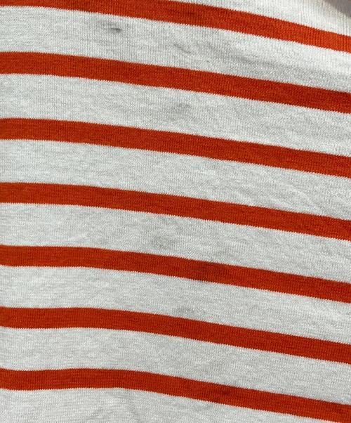 OUTIL（ウティ）OUTIL (ウティ) バスクシャツ オレンジ×ホワイト サイズ:Lの古着・服飾アイテム