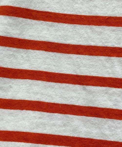 OUTIL（ウティ）OUTIL (ウティ) バスクシャツ オレンジ×ホワイト サイズ:Lの古着・服飾アイテム