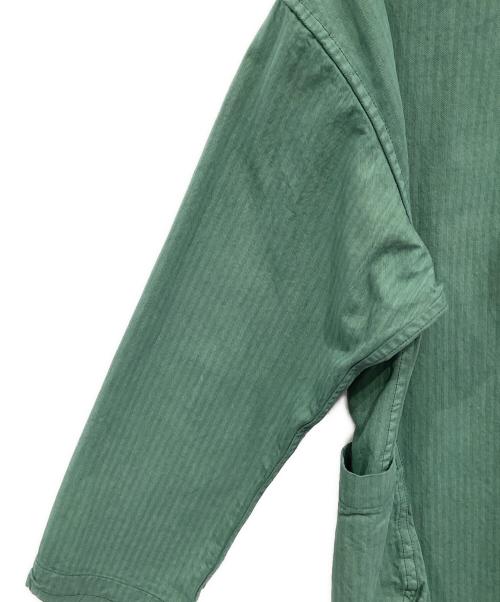 Porter Classic（ポータークラシック）Porter Classic (ポータークラシック) ヒッコリーカバーオール グリーン サイズ:Mの古着・服飾アイテム