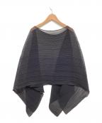 PLEATS PLEASEプリーツプリーズ）の古着「ポンチョ」｜ブラック