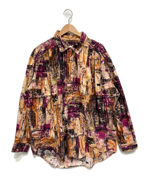 AiE（エーアイイー）AiE (エーアイイー) 総柄シャツ パープル サイズ:XLの古着・服飾アイテム