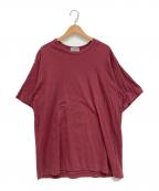 Yohji Yamamoto pour hommeヨウジヤマモト プールオム）の古着「カルティマ天竺丸首半袖」｜バーガンディー