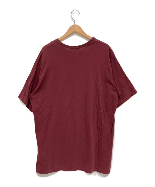 Yohji Yamamoto pour homme（ヨウジヤマモト プールオム）Yohji Yamamoto pour homme (ヨウジヤマモト プールオム) カルティマ天竺丸首半袖 バーガンディー サイズ:34の古着・服飾アイテム