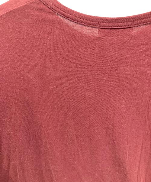 Yohji Yamamoto pour homme（ヨウジヤマモト プールオム）Yohji Yamamoto pour homme (ヨウジヤマモト プールオム) カルティマ天竺丸首半袖 バーガンディー サイズ:34の古着・服飾アイテム