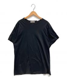 Yohji Yamamoto pour homme（ヨウジヤマモト プールオム）の古着「ハイゲージ天竺大切込み丸首T」｜ブラック