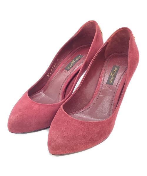 LOUIS VUITTON（ルイ ヴィトン）LOUIS VUITTON (ルイ ヴィトン) ハイヒールパンプス ワインレッド サイズ:34の古着・服飾アイテム