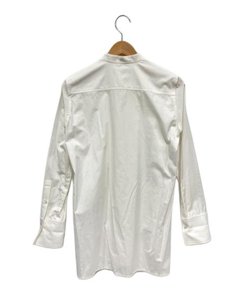 Y'S TAKESHI KOSAKA（ワイズ タケシ コサカ）Y'S TAKESHI KOSAKA (ワイズ タケシ コサカ) バンドカラーシャツ ホワイト サイズ:XSの古着・服飾アイテム