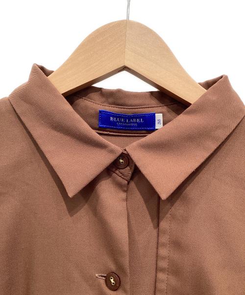 BLUE LABEL CRESTBRIDGE（ブルーレーベルクレストブリッジ）BLUE LABEL CRESTBRIDGE (ブルーレーベルクレストブリッジ) エアリーツイルトレンチドレス ブラウン サイズ:SIZE38の古着・服飾アイテム