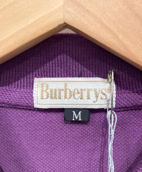 Burberry's（バーバリー）Burberry's (バーバリーズ) ポロシャツ パープル×グリーン サイズ:M 未使用品の古着・服飾アイテム