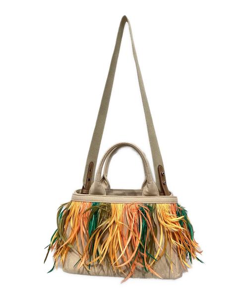 PRADA（プラダ）PRADA (プラダ) トートバッグ カナパ プリューム ベージュの古着・服飾アイテム