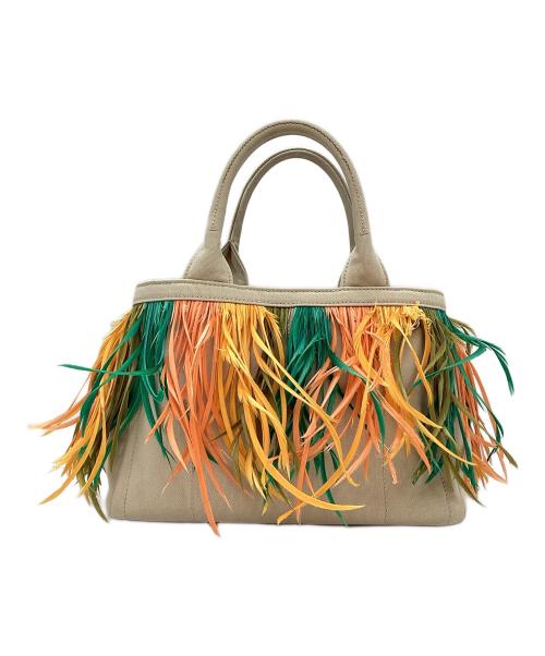 PRADA（プラダ）PRADA (プラダ) トートバッグ カナパ プリューム ベージュの古着・服飾アイテム