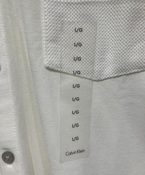 Calvin Klein（カルバンクライン）Calvin Klein (カルバンクライン) 半袖シャツ ホワイト サイズ:Lの古着・服飾アイテム