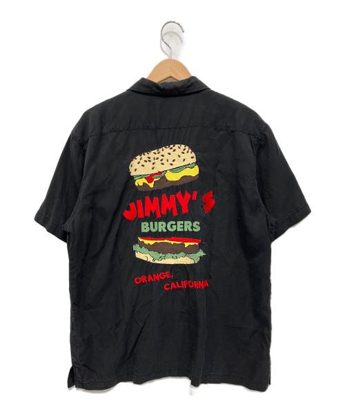 HOUSTON（ヒューストン）HOUSTON (ヒューストン) ボーリングシャツ ブラック サイズ:Lの古着・服飾アイテム