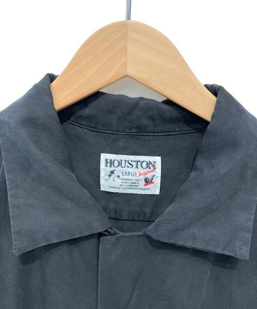 HOUSTON（ヒューストン）HOUSTON (ヒューストン) ボーリングシャツ ブラック サイズ:Lの古着・服飾アイテム