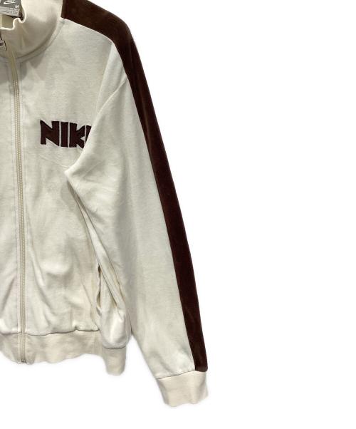 NIKE（ナイキ）NIKE (ナイキ) トラックジャケット オフホワイト×ブラウン サイズ:Mの古着・服飾アイテム