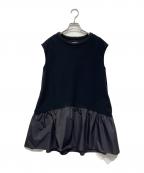 HeRIN.CYEヘリンドットサイ）の古着「Frill mini op」｜ブラック