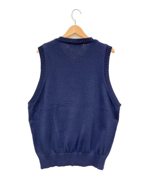 FAT（エフエーティー）FAT (エフエーティー) ニットベスト ネイビー サイズ:Mの古着・服飾アイテム