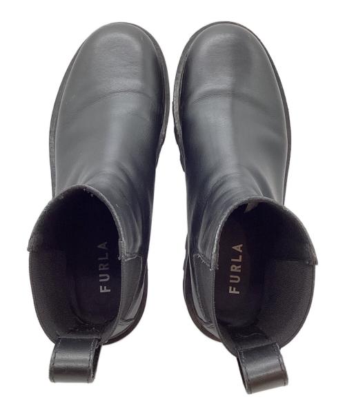 FURLA（フルラ）FURLA (フルラ) サイドゴアブーツ ブラック サイズ:23.5cmの古着・服飾アイテム