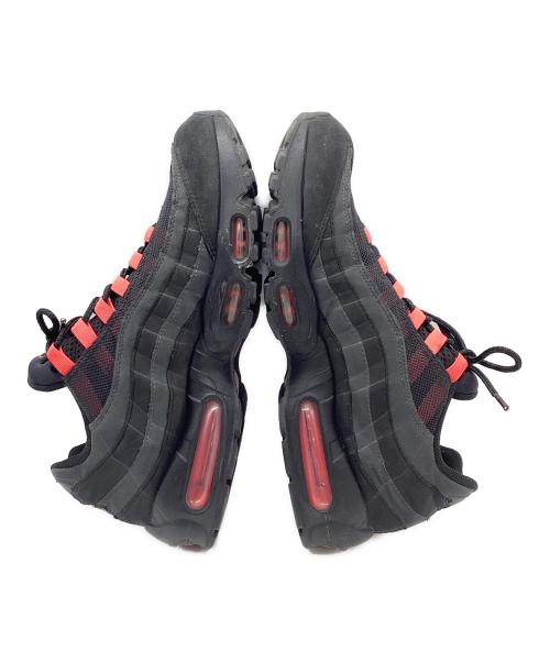 NIKE（ナイキ）NIKE (ナイキ) Air Max 95 Black Laser Crimson ブラック×レッド サイズ:28.5cmの古着・服飾アイテム