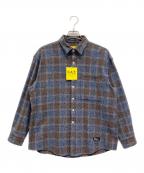 FATエフエーティー）の古着「GIGAHEATHER」｜ブルー×ベージュ